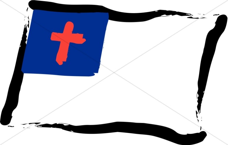 free clip art of the christian flag - photo #26