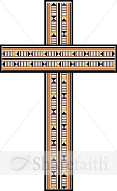 Contemporary Wood Inlay Cross