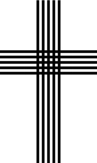 Architectural Cross with Beams