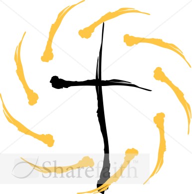 Glowing Abstract Cross