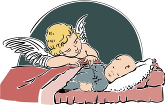 Angel Tucking Baby In