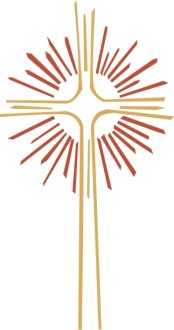 Gold and Red Cross Image