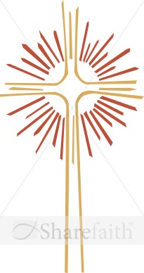 Gold and Red Cross Image