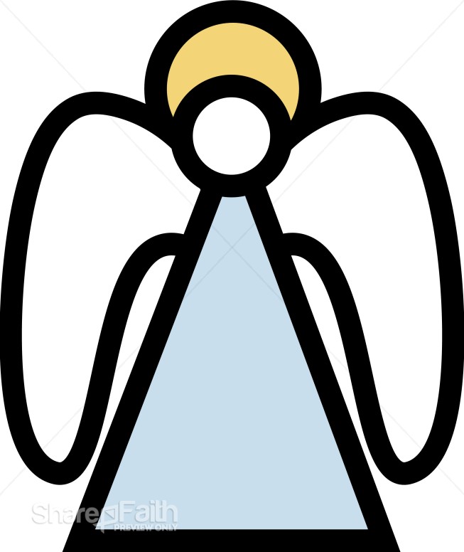 Bold Angel Clipart Image