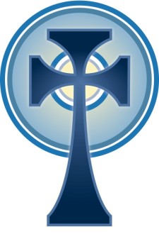 Blue Celtic Cross