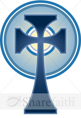 Blue Celtic Cross