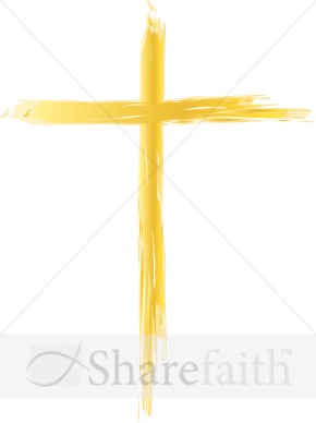 Thin Gold Cross Design