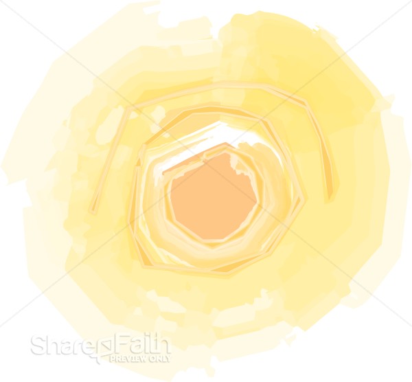Sun on Yellow Sky