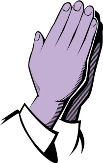 Purple Praying Hands