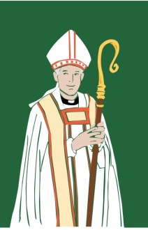Catholic Bishop with Staff