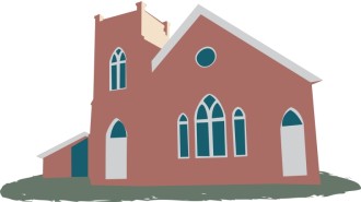 Church with Gabled Windows