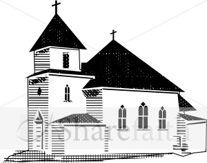 Church in Black and White