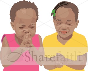 Two Children Praying