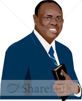 Christian Man with Bible