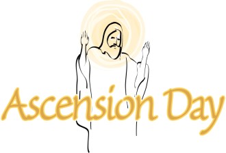Ascension Day Wording with Halo Jesus