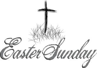 Easter Sunday Script with Rugged Cross