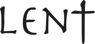 Sign for Lent with Integrated Cross