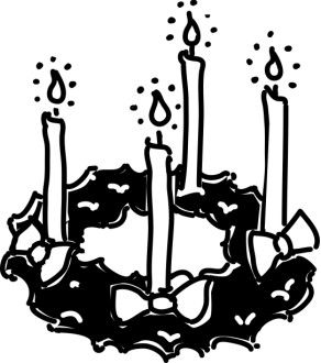 Advent Wreath Christmas Artwork