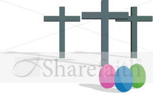 Easter Eggs and Crosses