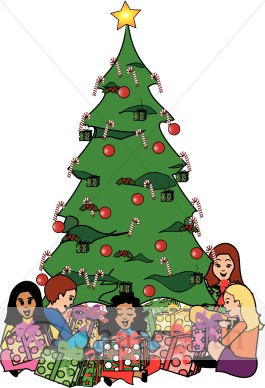 Opening Gifts Under the Tree