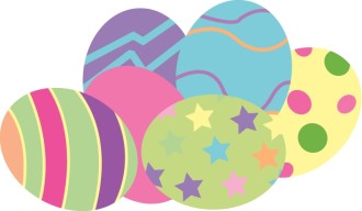 Cluster of Painted Eggs
