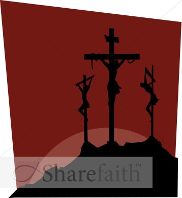 Dark Image of Calvary Crosses