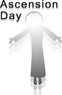 Ascension Day Wording with Ascending Jesus
