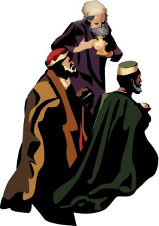 Three Magi Bearing Gifts