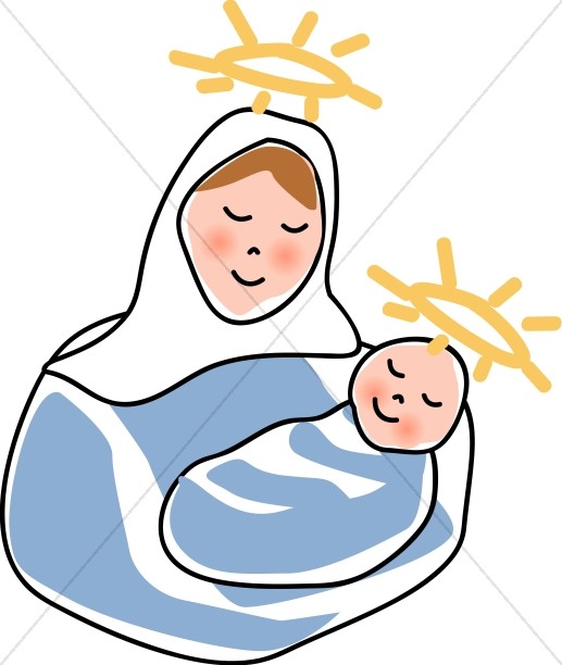 clip art mary mother of jesus - photo #47