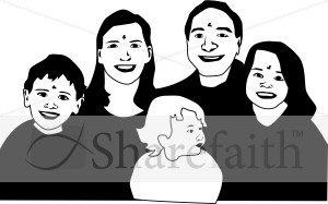 Christian Family Clipart