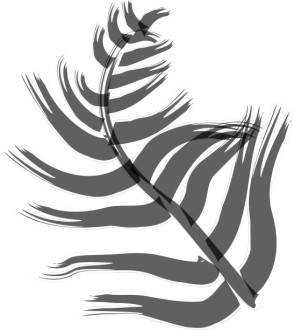 Contemporary Palm Frond