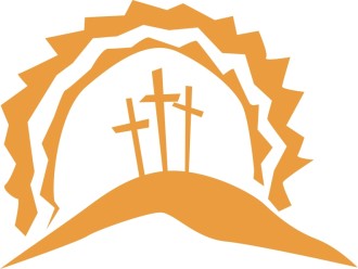 Calvary Crosses in the Sun