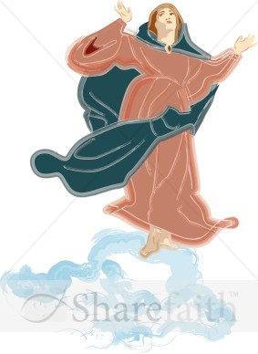 Saint Mary in Heavenly Clouds