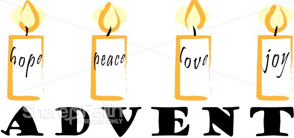 Christmas Word Art for Advent
