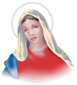Mary Sheds a Tear for Jesus on Good Friday