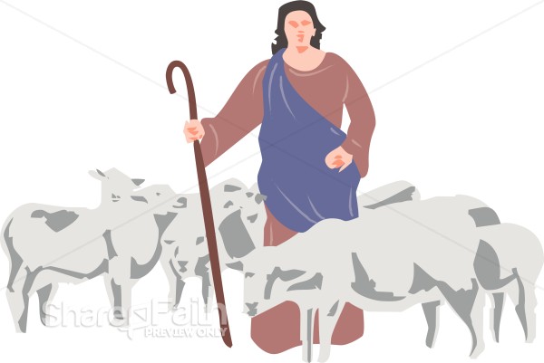 Shepherd Sheep Clipart