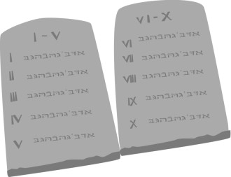 Ten Commandment Tablets