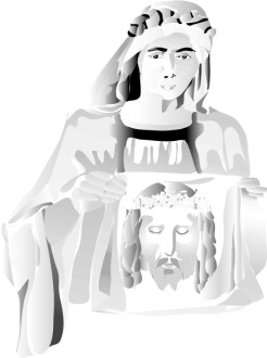 Black and White Veronica's Veil