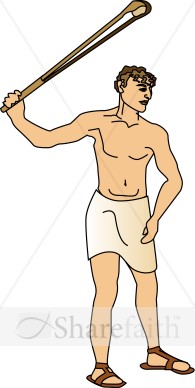 David Slings a Stone