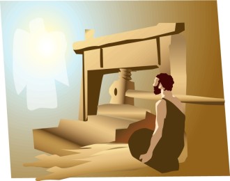 Gideon Beats Wheat in the Wine Press