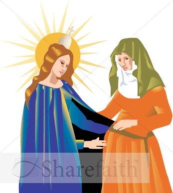 Visitation of Mary | Nativity Clipart