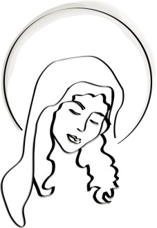 Radiant Mary at the Birth of Christ