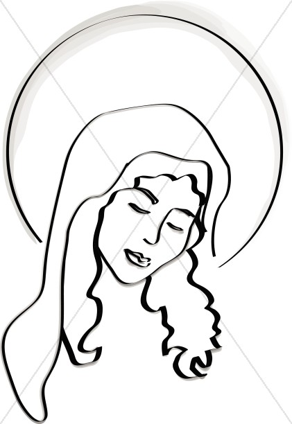 blessed mother clipart free - photo #23