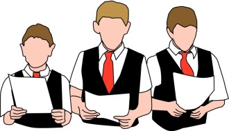 Three Choir Boys with Vests
