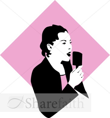 Retro Lady Announcer