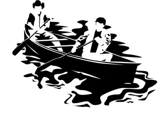 Canoe on a Lake for Church Camp