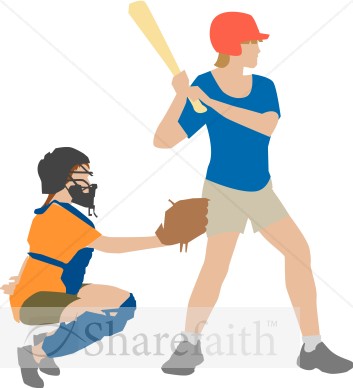Girl at Bat