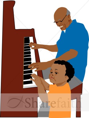 Grandchild Playing Piano