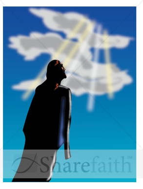 jesus ascension clipart