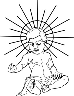 Line Drawn Baby Jesus
